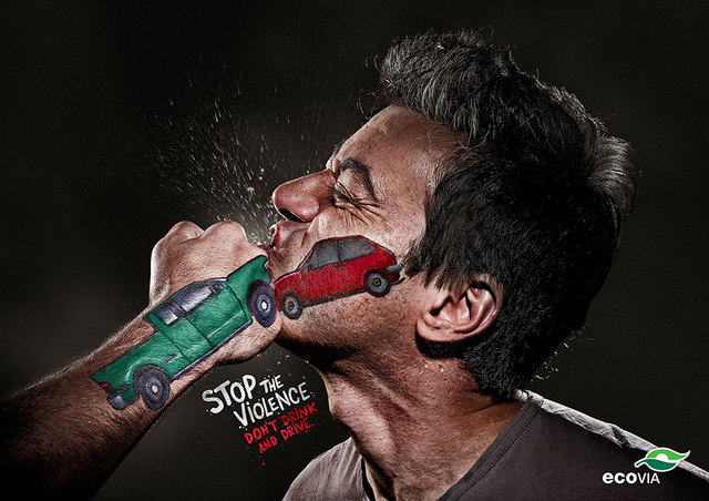Drive safe ads. Stop the violence. Don't drink and drive.