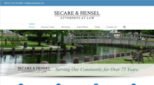 Secare and Hensel law firm website