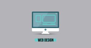 web design monitor gray vector